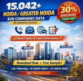 15,042 NOIDA B2B Companies Data, Delhi