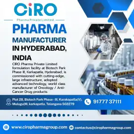 Pharma Manufacturer in Hyderabad, India, Hyderabad