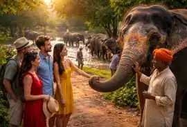 Elephant Village in Jaipur Showcasing Responsible , Jaipur