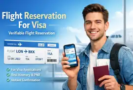 Flight Reservation For Visa Instant Confirmation , Delhi
