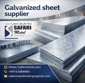 Galvanized sheet supplier in KSA(Saudi Arabia), Qa, Dubai