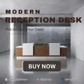 Custom Modern Reception Desk in Dubai, د.إ 3,500