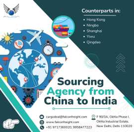 Best Sourcing Agency from China to India – Falcon, Delhi