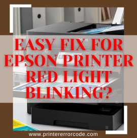 Easy Fix For Epson Printer Red Light Blinking?, Haltom City