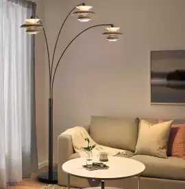 Palm Springs 3 Light Arc Floor Lamp, Los Angeles