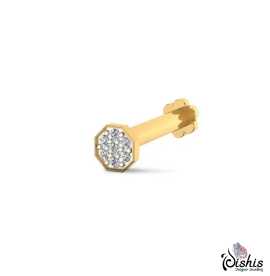 Layla 18k Yellow Gold Nosepin by Dishis Designer j, ₹ 1,072