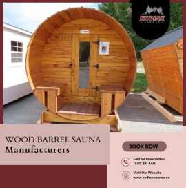 Wood Barrel Sauna Manufacturers - Kodiak Saunas, Ottawa