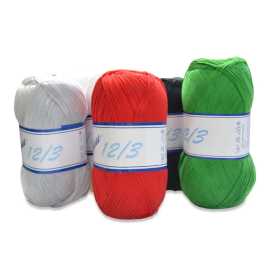Merc. 12/3 Heklegarn 200 gr. på ballen, Moheda