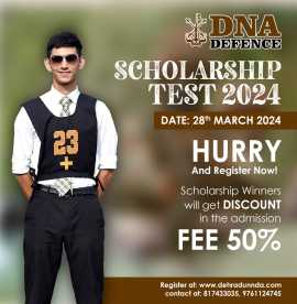 Scholarship Test 2024 | DNAD, Dehradun