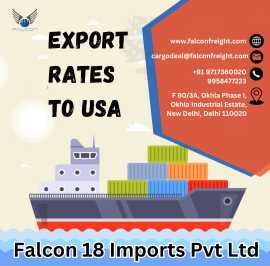 What are Export Rates to the USA? Falcon Freight, Delhi