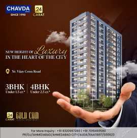 24 Carat Gold Coin: 4 BHK Flats for Sale, Ahmedabad