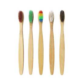 5PCS/Lot Namboo Classic Bamboo Toothbrush Five Col, ps 11