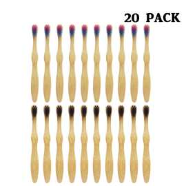 Kids Toothbrush 20PCS/LOT N-amboo Bamboo Super Sof, Brighton