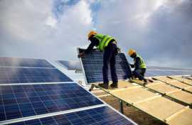 Solar panel installation, Noida