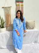 A Must-Have! Stunning Blue Chikankari Kurti , Delhi