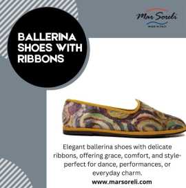 Elegant Ballerina Shoes with Ribbons – Graceful &a, Miami
