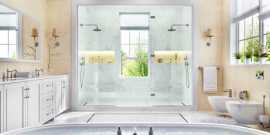 Bathroom with Stunning Frameless Shower Doors, Markham