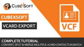 CubexSoft VCF to CSV Converter, Delhi