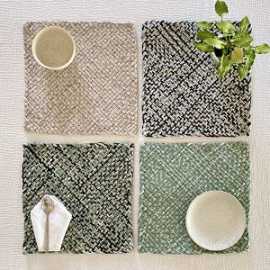 Handcrafted Square Woven Placemats – Project1000, ₹ 1,600