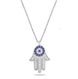 Protective Evil Eye Necklace at Zehrai, $ 85