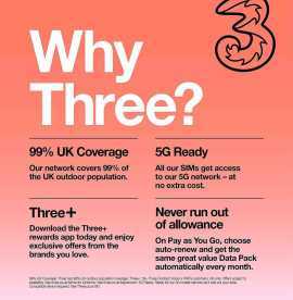 Browse Seamlessly Across UK With Three Data Only S, $ 10