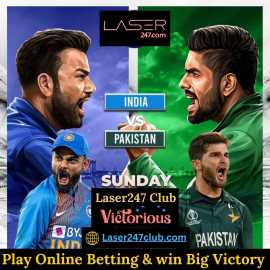 Laser247 Club: Predict Bet on India vs Pakistan, Delhi