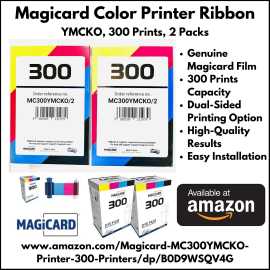 Magicard Printer Ribbon (2-Pack) for 300 Series, $ 148