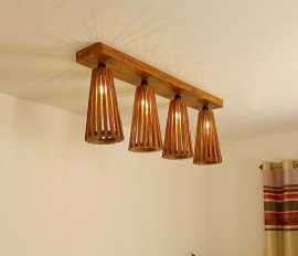 Wooden Street Ceiling Lights – 55% Off + Free Ship, ¥ 249
