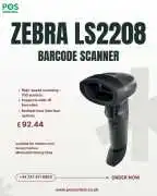 Zebra LS2208 Handheld Laser Barcode Scanner UK Dea, £ 92