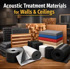 Acoustic Treatment Materials for walls and ceiling, Bengaluru