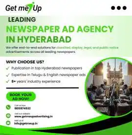 Leading Newspaper Ad Agency in Hyderabad – Get Me , Hyderabad