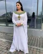 Buy White Kaftan Dress Online at Mirraw – Flat 25%, $ 152