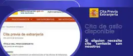 Cita asilo disponible en alicante, acoruna, etc, Barcelona