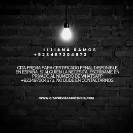 Cita previa para certificado penal disponible, Barcelona