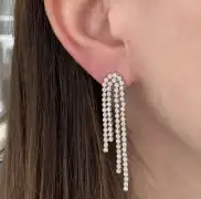 Elegant Diamond Earrings Dangle | Real Diamond Dro, $ 4,174