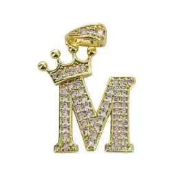 Name Initial Pendant Charm, ps 3