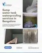 Sump Water Tank Waterproofing Services in Bangalor, Bengaluru
