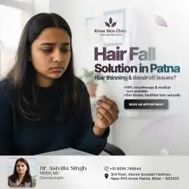 Hair Fall Solution in Patna - Kiran Skin Clinic, Patna