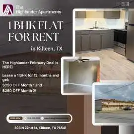 Modern 1 Bedroom Home for Rent in Killeen, TX, Killeen