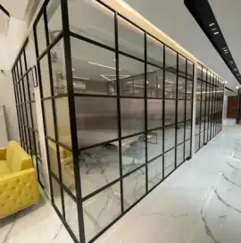 Space Upgrade with Slim Glass Partition in Delhi, Faridabad