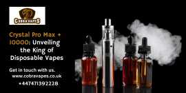 Crystal Pro Max 10000 Puffs: Long-Lasting Disposab, £ 11