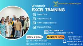 Free Webinar Excel Training in Hyderabad, Hyderabad