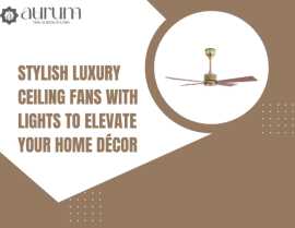 Luxury Ceiling Fans with Lights | The Aurum, $ 1