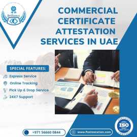 Affordable Commercial Certificate Attestation, Dubai