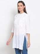 Shop The White Chikankari Kurti Online Today , Rp 1,499