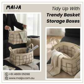 Tidy Up With Trendy Basket Storage Boxes, $ 0