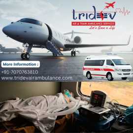 Book Full ICU Setups Tridev Air Ambulance Ranchi, Patna