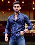 Shop Best Printed Cotton Shirt Mens, Rp 999