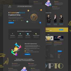 Crypto Website Landing Page, Ahmedabad