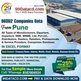 Get Verified List of Companies in Pune - 99Datacd, Delhi
